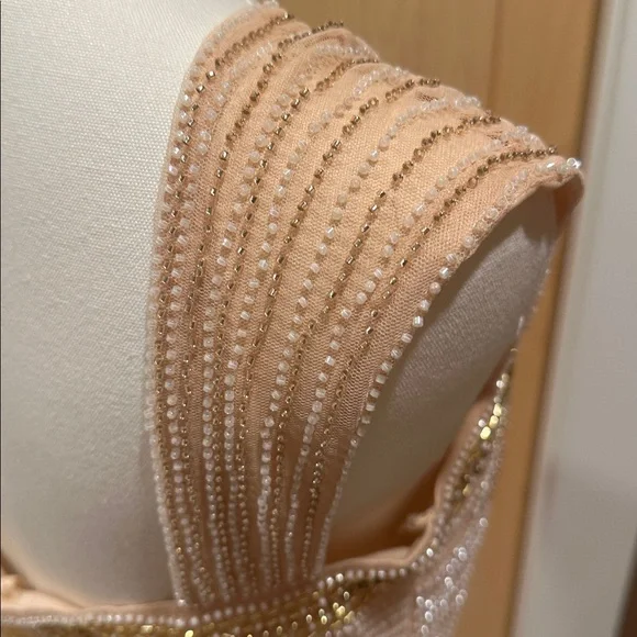 Babeyond Graceful Gradient Bead Fringe Evening Gown size 6 - Picture 9 of 12